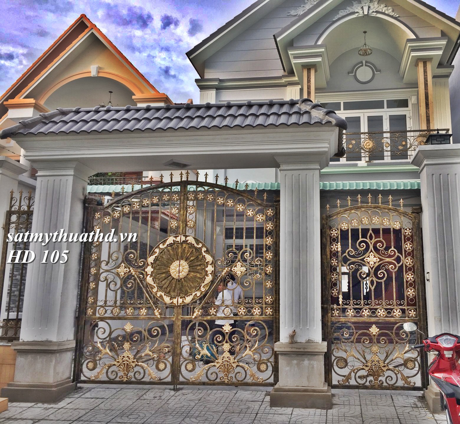 Cửa Cổng Mỹ Thuật HD 105