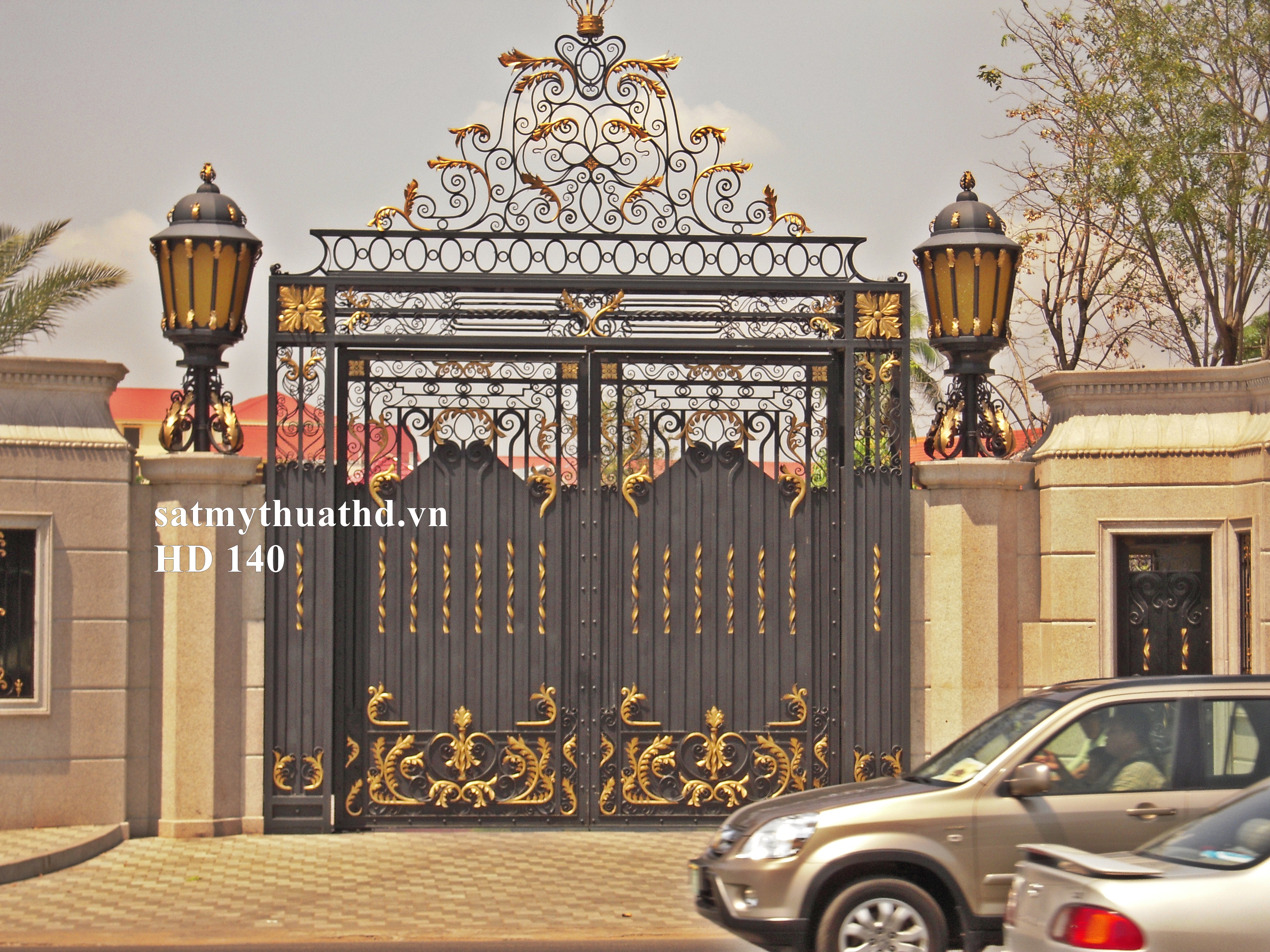 Cửa Cổng Mỹ Thuật HD 140