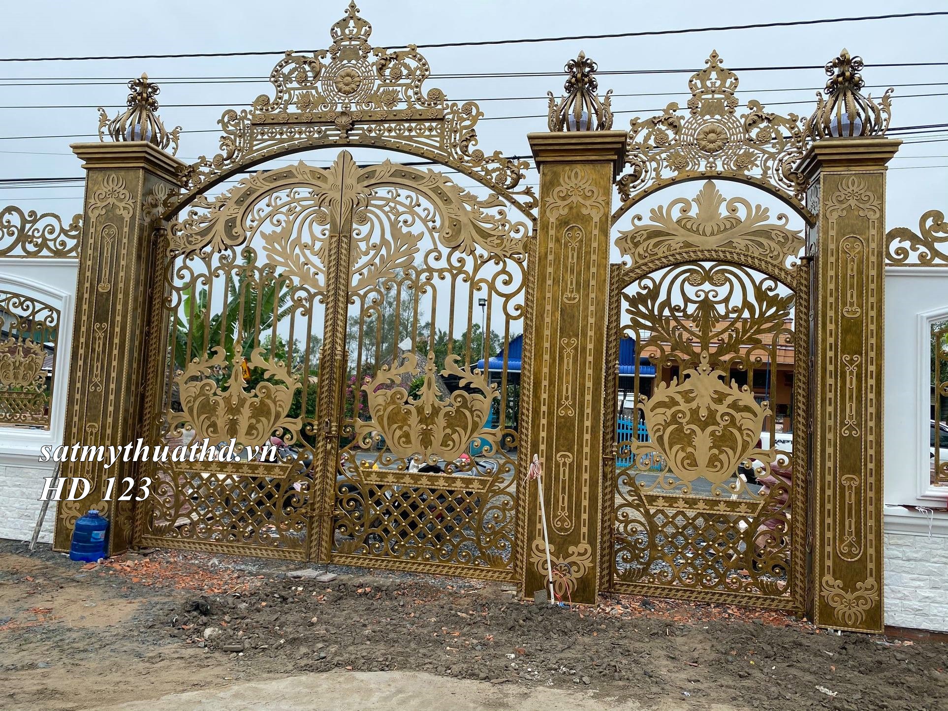 Cửa Cổng Mỹ Thuật HD 123